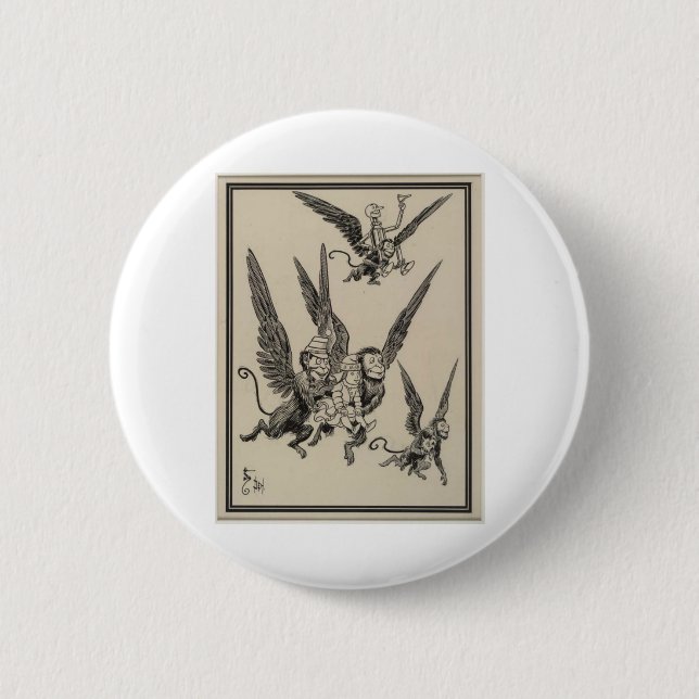 Flying Monkeys 6 Cm Round Badge (Front)
