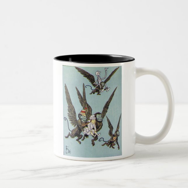 Flying Monkeys Colour Two-Tone Coffee Mug (Right)