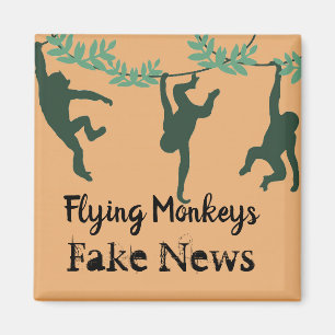 Flying Monkeys Fridge Magnet