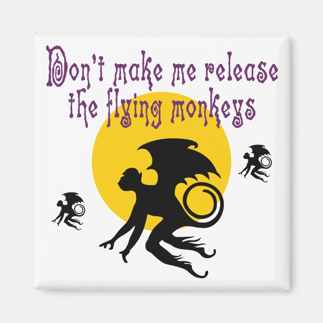 Flying Monkeys Magnet (Front)