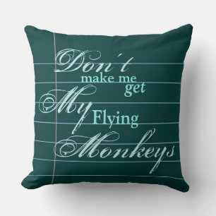"Flying Monkeys" Snarky, but beautiful, Note Paper Cushion
