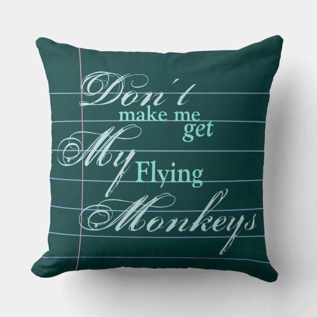 "Flying Monkeys" Snarky, but beautiful, Note Paper Cushion (Front)