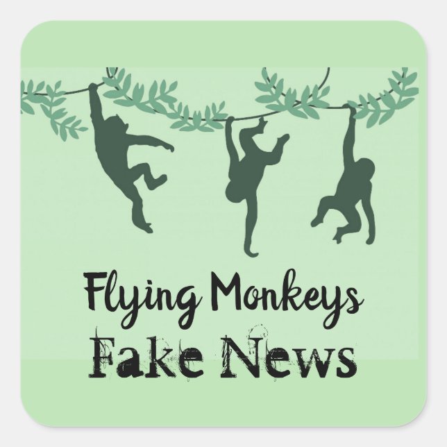 Flying Monkeys Sticker (Front)