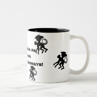 Flying Monkeys Two-Tone Coffee Mug