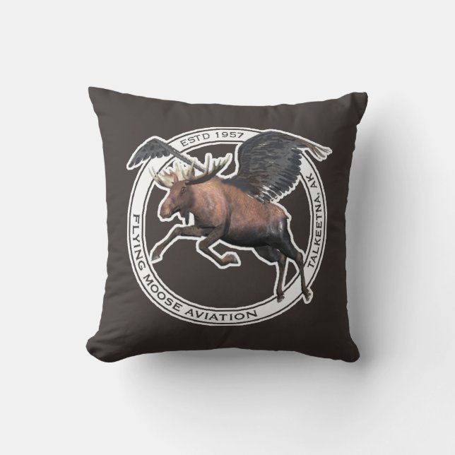 Flying Moose Aviation Cushion (Front)