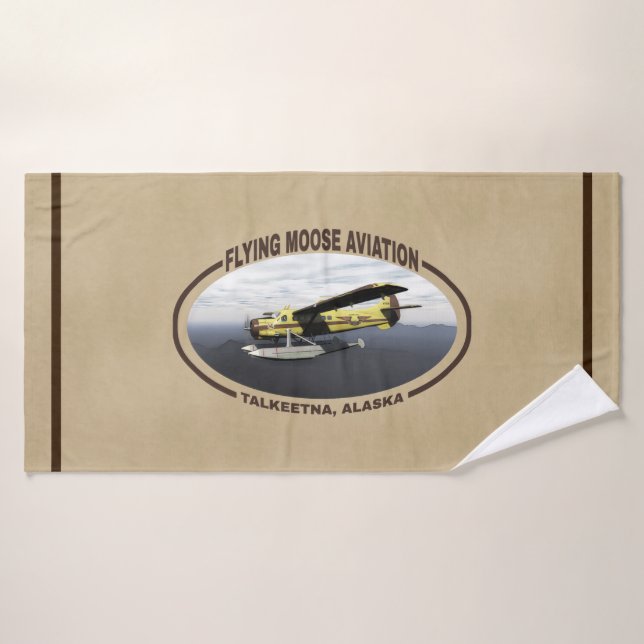 Flying Moose Aviation de Havilland DH3-C Otter Bath Towel (Bath Towel)