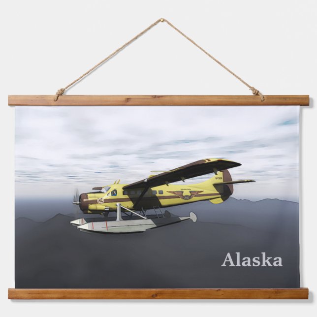 Flying Moose Aviation de Havilland DH3-C Otter Hanging Tapestry (Front)