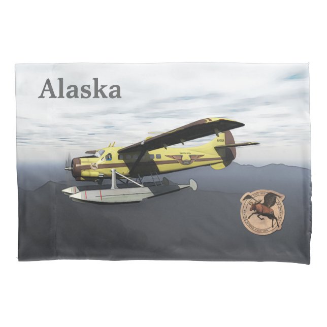 Flying Moose Aviation de Havilland DH3-C Otter Pillowcase (Front)