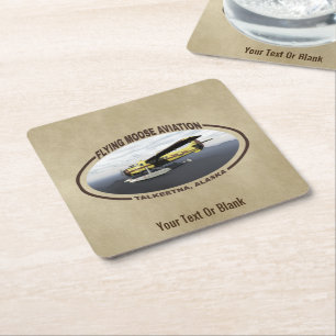Flying Moose Aviation de Havilland DH3-C Otter Square Paper Coaster