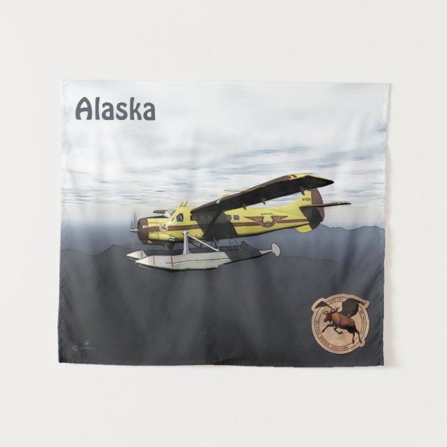Flying Moose Aviation de Havilland DH3-C Otter Tapestry (Front (Horizontal))