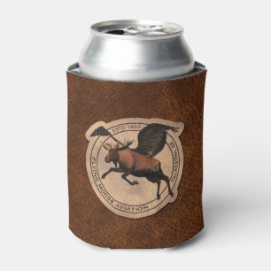 Flying Moose Aviation Patch Can Cooler