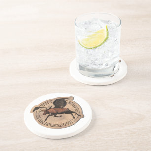 Flying Moose Aviation Patch Coaster