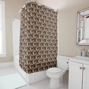 Flying Moose Aviation Patch Shower Curtain