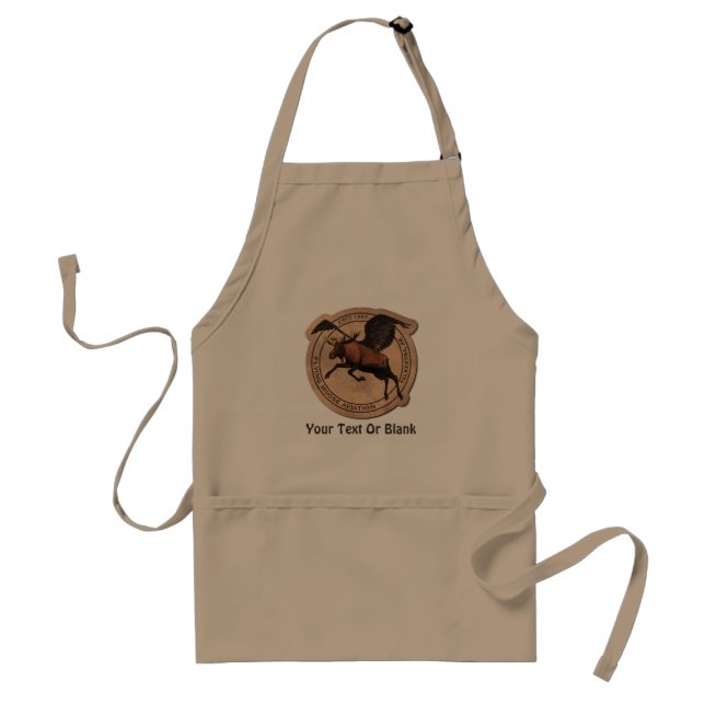 Flying Moose Aviation Patch Standard Apron (Front)