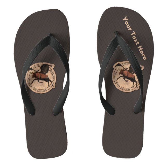 Flying Moose Aviation Patch Thongs (Footbed)