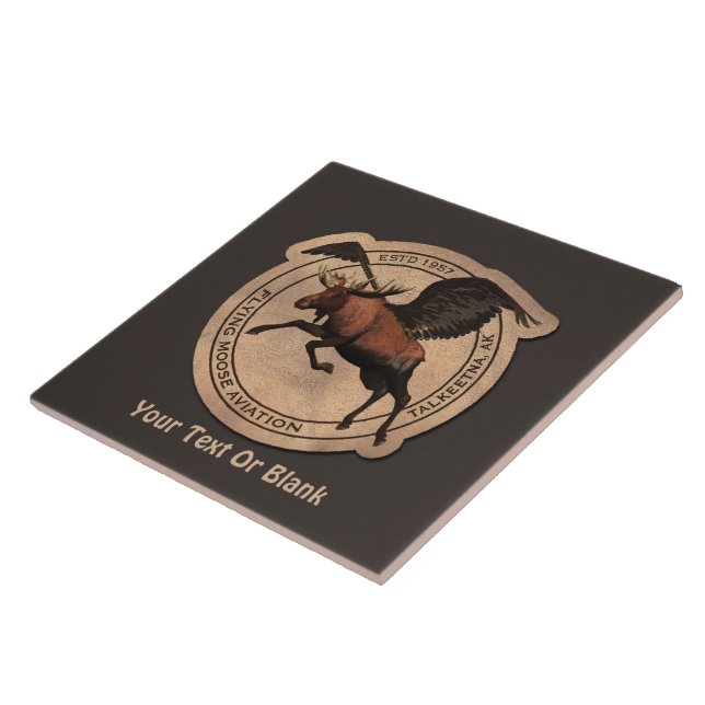 Flying Moose Aviation Patch Tile (Side)