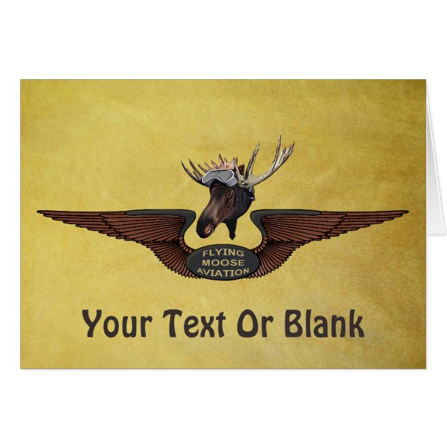 Flying Moose Bush Pilot Wings (Front Horizontal)