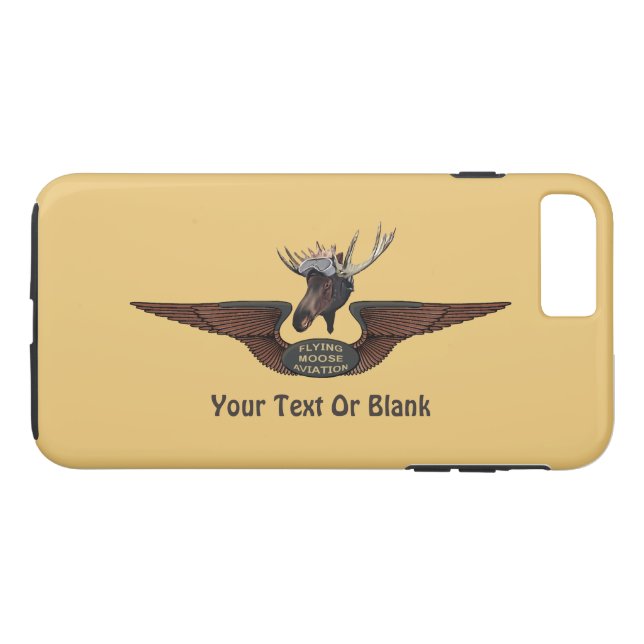 Flying Moose Bush Pilot Wings Case-Mate iPhone Case (Back (Horizontal))