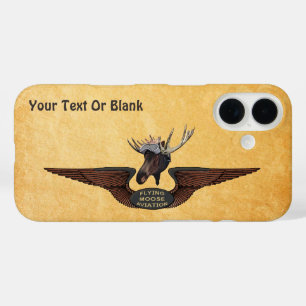 Flying Moose Bush Pilot Wings iPhone 16 Case