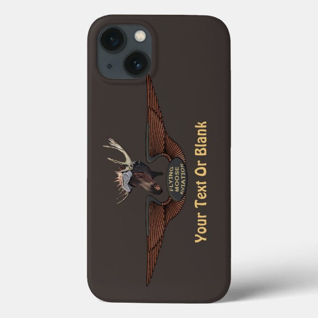 Flying Moose Bush Pilot Wings Case-Mate iPhone Case (Back)