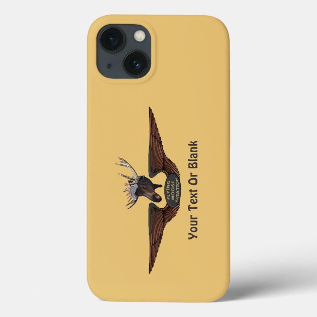 Flying Moose Bush Pilot Wings Case-Mate iPhone Case (Back)