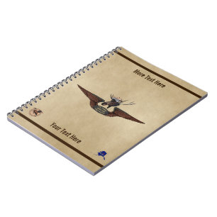 Flying Moose Bush Pilot Wings Notebook