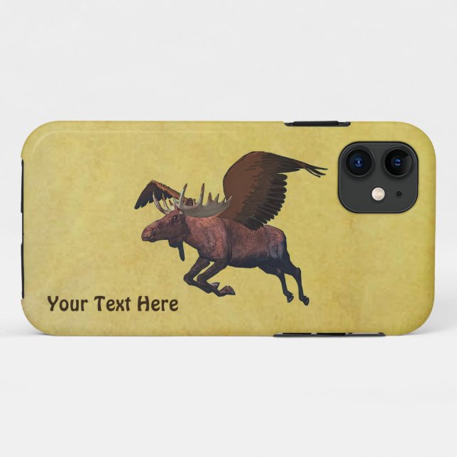 Flying Moose Case-Mate iPhone Case (Back (Horizontal))