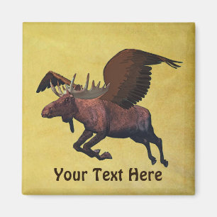 Flying Moose Magnet