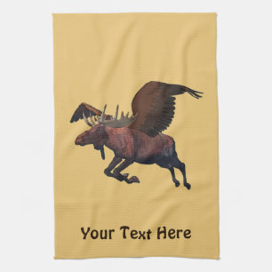 Flying Moose Tea Towel