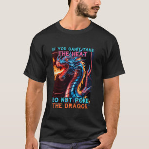 Flying Mythical Mechanical Cool Dragon Flame-Spewi T-Shirt