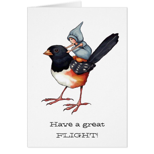 Flying on a Bird, Little Gnome, Art, Flight (Front)