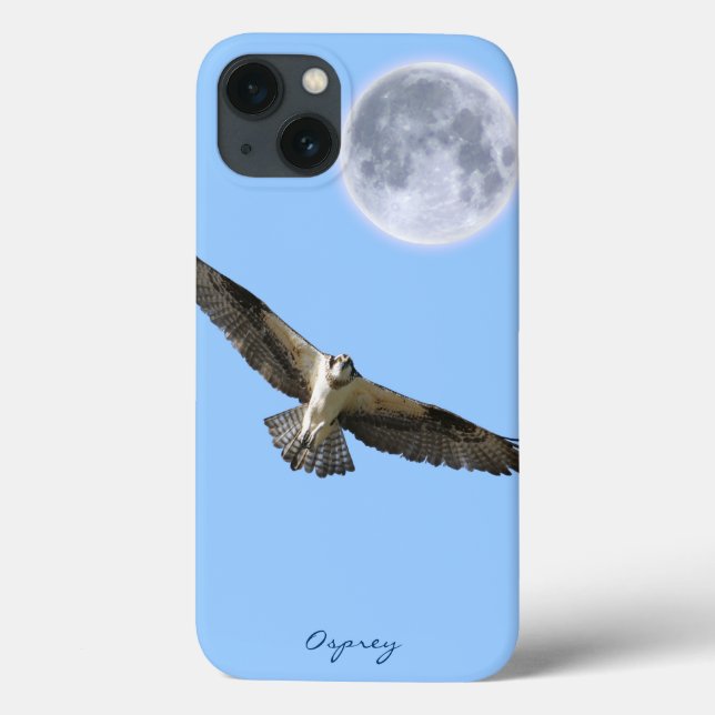 Flying Osprey (Fish Eagle) & Moon Case-Mate iPhone Case (Back)