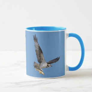 Flying Osprey & Fish Wildlife Photography Mug