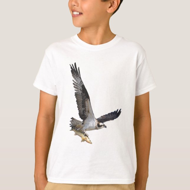 Flying Osprey Wildlife Fashion Series T-Shirt (Front)