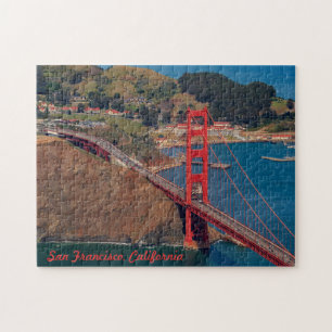 Flying Over San Francisco Golden Gate Bridge Jigsaw Puzzle