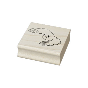 Flying Owl Art Stamp