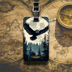 Flying Owl Luggage Tag
