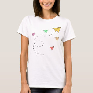 Flying paper planes T-Shirt