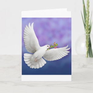 Flying Peace Dove Greeting Card