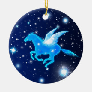 Flying Pegasus Ceramic Ornament