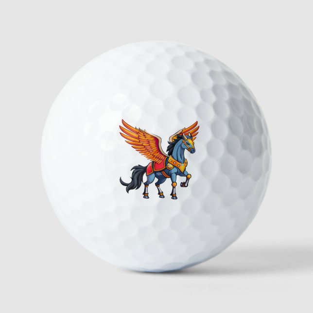 Flying pegasus golf balls (Front)