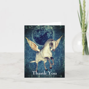 Flying Pegasus Horse Fantasy Thank You Card