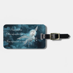 Flying pegasus luggage tag