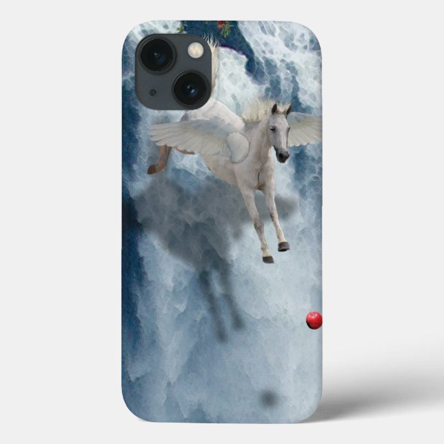 Flying Pegasus & Waterfall Fantasy Art Device Case (Back)