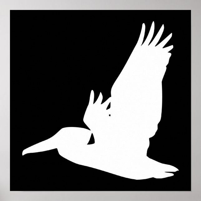 Flying Pelican Poster (Front)