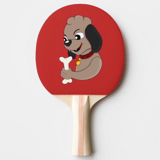 Flying penguin cartoon ping pong paddle (Front)