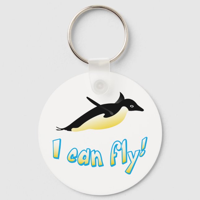 Flying penguin key ring (Front)