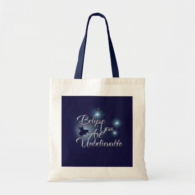Flying Pig-Be Unbelievable Tote Bag (Front)