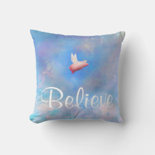 Flying Pig-Believe Cushion