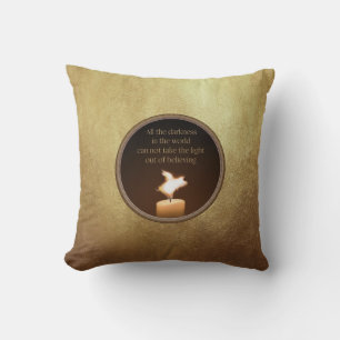 flying pig candle flame pillow